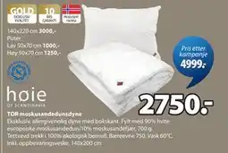 JYSK TOR moskusandedunsdyne tilbud