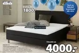 JYSK TYSSA kontinentalseng svart-08 tilbud