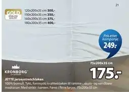 JYSK JETTE jerseystretchlaken tilbud