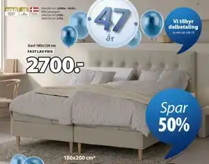 JYSK Gavl 180x124 cm tilbud