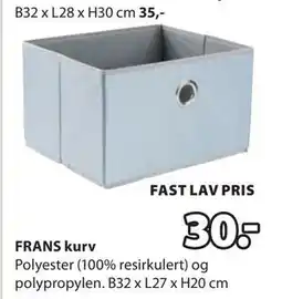 JYSK FRANS kurv tilbud