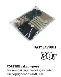 JYSK TORSTEN vakuumpose tilbud