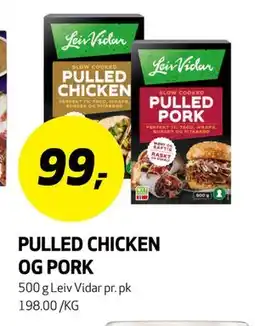 Bunnpris PULLED CHICKEN OG PORK tilbud