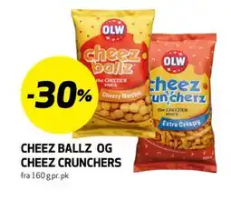 Bunnpris CHEEZ BALLZ OG CHEEZ CRUNCHERS tilbud
