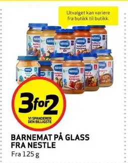 Bunnpris BARNEMAT PÅ GLASS FRA NESTLE tilbud