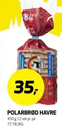 Bunnpris Polarbrød havre tilbud