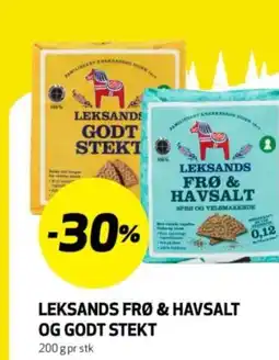 Bunnpris Leksands frø & havsalt og godt stekt tilbud