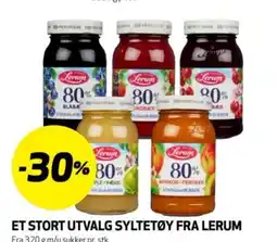 Bunnpris Et stort utvalg syltetøy fra lerum tilbud