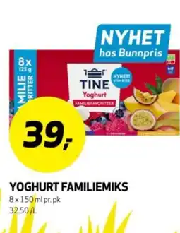 Bunnpris Yoghurt familiemikspr.pk tilbud
