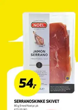 Bunnpris Serranoskinke skivet tilbud