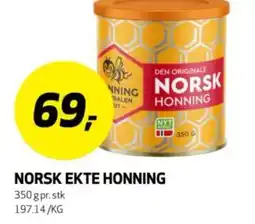 Bunnpris Norsk ekte honning tilbud