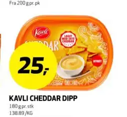 Bunnpris Kavli cheddar dipp tilbud