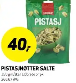 Bunnpris Pistasjnøtter salte tilbud