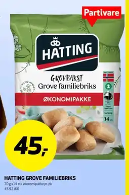 Bunnpris Hatting grove familiebriks tilbud