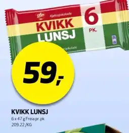 Bunnpris Kvikk lunsj tilbud