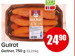 Spar Gulrot Gartner tilbud