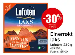 Spar Einerrøkt laks Lofoten tilbud