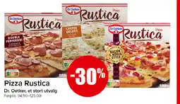 Spar Pizza Rustica Dr. Oetker, et stort utvalg tilbud