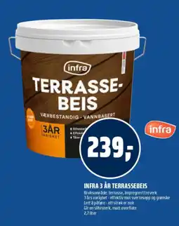 Coop Obs Infra 3 år terrassebeis tilbud