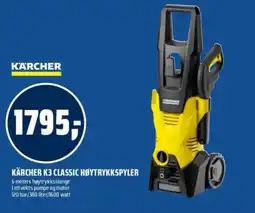 Coop Obs Kärcher k3 classic høytrykkspyler tilbud