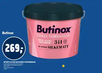 Butinox klassisk 10/silkematt interiørmaling