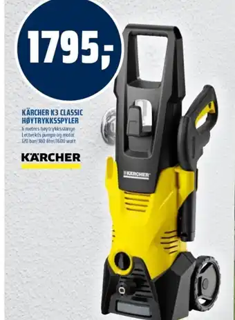 Kärcher k3 classic høytrykksspyler