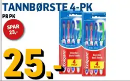 Price Lagerbutikk Tannbørste 4-pk tilbud
