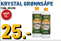 Price Lagerbutikk Krystal grønnsåpe tilbud