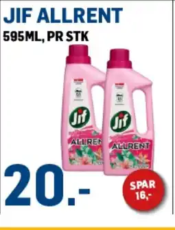 Price Lagerbutikk JIF Allrent tilbud