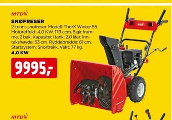 jem & fix Snøfreser tilbud