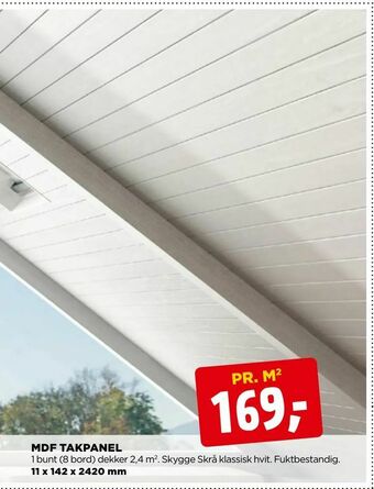 jem & fix Mdf takpanel tilbud