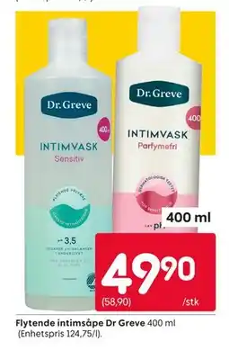 Rusta Flytende intimsåpe Dr Greve tilbud