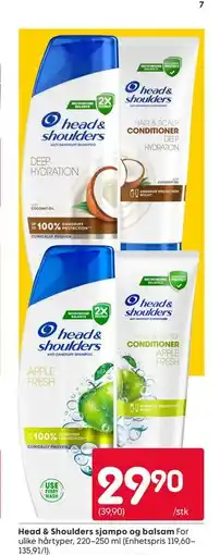 Rusta Head & Shoulders sjampo og balsam tilbud