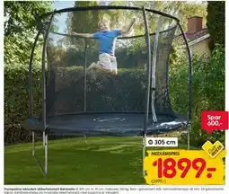 Rusta Trampoline inkludert sikkerhetsnett Adrenalin., Medlemspris tilbud