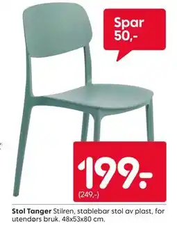 Rusta Stol Tanger tilbud