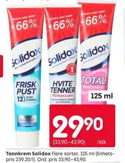 Rusta Tannkrem Solidox tilbud