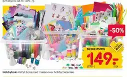 Rusta Hobbyboks, Medlemspris tilbud