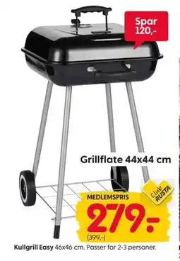 Rusta Kullgrill Easy., Medlemspris tilbud