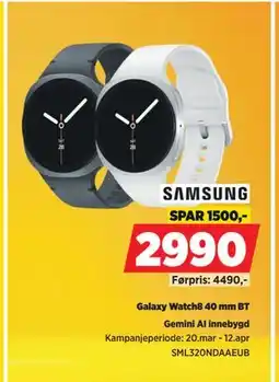 POWER Galaxy Watch8 40 mm BT tilbud