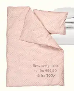 Kid Interiør Bow sengesett tilbud
