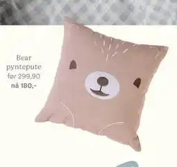 Kid Interiør Bear pyntepute tilbud