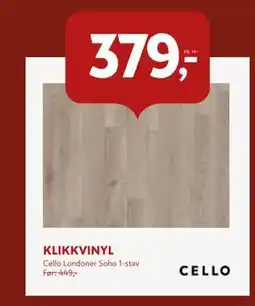 Byggmakker KLIKKVINYL tilbud