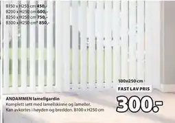 JYSK ANDAMMEN lamellgardin tilbud