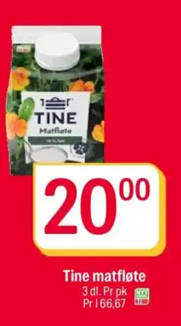 Coop Extra TINE Matfløte tilbud