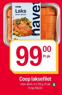 Coop Extra COOP Laksefilet tilbud
