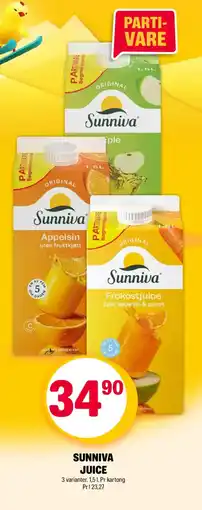 Coop Extra SUNNIVA Juice tilbud