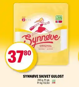 Coop Extra SYNNØVE Skivet gulost tilbud