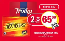 Coop Extra New energy/troika 4 pk tilbud