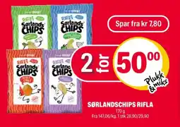 Coop Extra SØRLANDSCHIPS Rifla tilbud