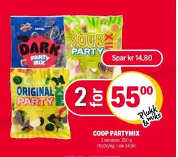 Coop Extra COOP Partymix tilbud